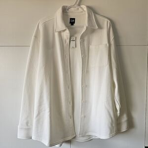 NEW Gap Sweater Shacket Overcoat Button Up Top